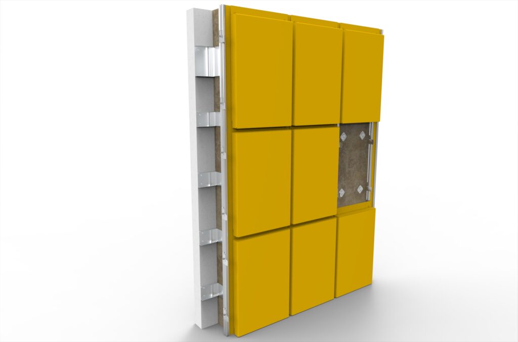 Exterior cladding styles shown in 3D