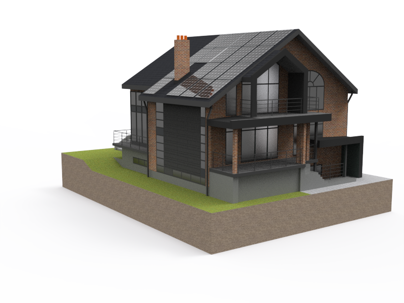 3D exterior visualisation for new London property